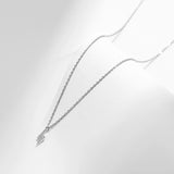 MODIAN 925 Sterling Silver Simple Lightning Pendant Necklace Stackable Trendy Neck Chain For Women Girls Party Fine Jewelry Gift