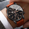 2PCs/Set Men's Watch Set Classic Versatile Fashion Casual Style Quartz Leather Watch Sport Style Business Watch Box not included