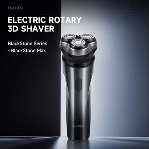 ENCHEN Electric Shaver Razor Beard Trimmer Rotary 3D Hair Shaver Professional Razor Waterproof Safety Lock Man - BlackStone Max