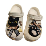 The Same Popular Plush Three-dimensional Cat and Fish Bear Dolphin Crocs Accessories Shoes Flower Bow Diy Shoe Buckle