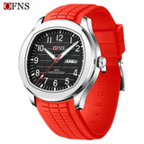 OFNS Brand Top New Leisure Fashion Men's Quartz Watch Military Sports Waterproof Automatic Date Luxury Quartz Men's Watches 2024