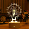 Romantic Love 3D Acrylic Led Lamp for Home Children's Night Light Table Lamp Birthday Party Decor Christmas Gifts Bedside Lamp