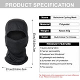 1pc Balaclava Full Face Mask Hood for Men Women Outdoor Ski Mask Riding Airsoft Cap Bike HeadHat Windproof Sunscreen Sun Hat