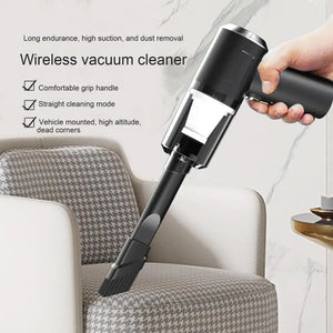 Wireless Vacuum Cleaner 120W Rechargeable Type-C Interface Mini Dust Buster Handheld Car Dust Collector Vehicle Supplies