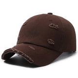 New Washable Hole Baseball Cap For Men Women Hat Solid Sunscreen Baseball Hats Cotton Outdoor Sport Running Visor Casual Cap