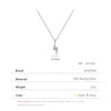 MODIAN 925 Sterling Silver Simple Lightning Pendant Necklace Stackable Trendy Neck Chain For Women Girls Party Fine Jewelry Gift