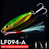 Fishing Lure Metal Jigs Saltwater Lures 10g 20g 30g 40g 50g Sinking Casting Bait Isca Artificial Vertical Jigging Lures