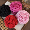 Elegant Fabric Rose Flower Hair Claws Women French Large Hair Clip Crab Clamp Fashion Headwear Shark Clip Girls Hair Accessories