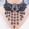 lace necklace choker women neckband Accessories White Lace Necklace Choker Women's Clavicle Chain Tassel Colla lace collar