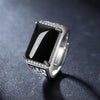 2021 Trendy Silver 925 Ring For Men Jewelry Cool Hollow Flower Male Finger Ring For Wedding Accessorie With Stones