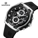 NAVIFORCE Mens Casual Sport Wristwatch Chronograph Top Brand Luxury Military Men Watch Auto Date Quartz Waterproof Male Clock