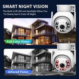 5MP Camera 4G SIM Card IP Security Cameras Outdoor 360 PTZ Smart home Security Protection Auto Tracking Video Surveillance