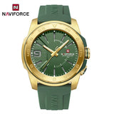 NAVIFORCE Simple Business Quartz Watch For Men Silicone Strap Hand Clock 50m Waterproof Top Brand Luxury Man Sports Watches 2024