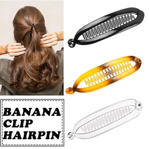 Banana Hair Clip Barley Twist Comb Clamp Grip15CM New Clamp Grip Fish Banana Clips Women Hair Accessory