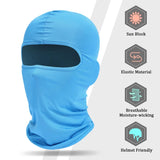 1pc Balaclava Full Face Mask Hood for Men Women Outdoor Ski Mask Riding Airsoft Cap Bike HeadHat Windproof Sunscreen Sun Hat