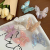 Butterfly Hair Clip Sweet Fairy Hairpin Clip Back Of Head Crab Hair Clips Women Girl Princess Shark Clip Resin Hair Accessories