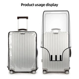 18-30inch Protective Suitcase Cover Clear Suitcase Cover Protector Transparent Luggage Cover Wheeled Suitcase Travel Accessories