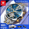 OLEVS 6621 Mens Watch Business Brand Automatic Mechanical Watch Waterproof Watch For Man Moon Phase Original Watches Luxury Men