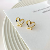 Quality Cute Heart Earrings For Women Jewelry Female Stud Earring Female Party Accessories Charm Princess 2022