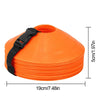 50/10Pcs Soccer Cones Flexible Sports Cones Heavy Duty Field Cone Markers for Kid Agility Exercise Obstacles Avoiding Training