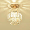 Corridor Ceiling Chandelier crystal E27 Ceiling Lamp Home Decor Cloakroom Aisle Light Luminaire Fixture Dining Room Plafonier