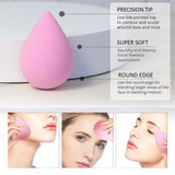 6pcs Mini Makeup Sponge Powder Puff Beauty Sponge for Makeup Concealer Liquid Foundation Face Cosmetic Puff Make Up Sponge Tool