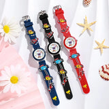 Fun Cartoon Car Themed Children Watches Cartoon Watches Silicone Quartz Wristwatch Birthday Gift Kid Girl Boy Watch Reloj