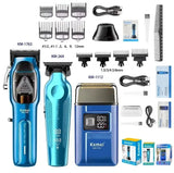 Kemei Hair Clipper Kit for Men 10W Big Power 9000RPM KM-1763 KM-264 Rechargeable Trimmers KM-1112 Professional Electric Shaver