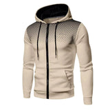 Mens Hoodie Zip Up Hoodie Sweatshirt Graphic Zipper Pocket Polka Pot Print Sports Outdoor Casual Daily Hoodies Slim Sweatshirts