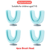 U-Shaped Replacement Brush Heads For Sonic Electric Toothbrush Soft Brush Head Accessories 360 Degrees Teeth Clean For Kids