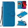 Solid Color PU Leather Phone Case For iPhone (Multi Options Available)