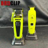 BRDCLIP Professional Barber Hair Cutting Machine Kit Base Charger 7500RPM Hair Clipper DLC Blade Salon Hair Trimmer for Men