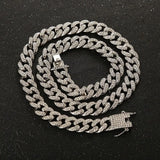 Rhinestone Luxury Metal Fighting Necklace Dog Accessories Pet Supplies Dog Jewelry Collar Pet Chain Necklace