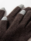 Women Cashmere Knitted Gloves Finger Touchscreen Gloves Ribbing Comfy Warm Unisex 100 Cashmere Autumn Winter Thermal Gloves Men