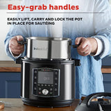 (8 QT) 10-in-1 Pressure Cooker, Slow Cooker, Rice/Grain Cooker, Steamer, Sauté, Sous Vide, Yogurt Maker, Sterilizer, and Warmer