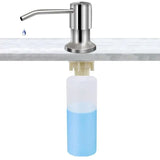 Kitchen Sink Countertop Press Pump Apparatus 350/500ml Stainless Steel Reusable Pump Head Extension Tube Liquid Bottle Sink Pump