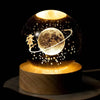 1Pc 6cm 3D Crystal Ball Warm Light Crystal Planet Night Light Laser Engraved Solar System Globe Astronomy Birthday Gift Home Des