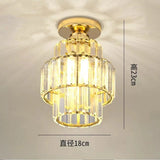 Corridor Ceiling Chandelier crystal E27 Ceiling Lamp Home Decor Cloakroom Aisle Light Luminaire Fixture Dining Room Plafonier