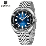 New BENYAR 42MM Tuna Men Mechanical Watch Luxury Stainless Steel Automatic Watch 50M Diving Luminous Watch for Men reloj hombre