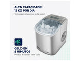 MG-12-GI Mondial 12kg Grey-110V Premium Turbo Ice Machine