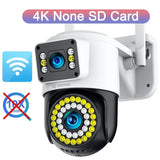 DIFANG Outdoor WIFI Camera 6K 8MP Three Lens 10X Zoom Human Detection 4K 6MP Dual Screens WiFi Surveillance CCTV Security Yoosee