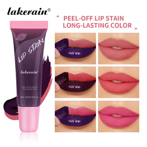 3colors Peel Off Liquid Lipstick Waterproof Long Lasting Tear Lipstick Lip Gloss Women Sexy Makeup Tear Pull Lips Mask Cosmetics