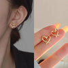 Quality Cute Heart Earrings For Women Jewelry Female Stud Earring Female Party Accessories Charm Princess 2022