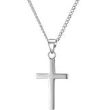 Stainless steel cross necklace female pendant niche light luxury design sense 2024 new lovers collarbone choker boudoir gift