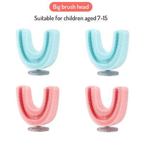 U-Shaped Replacement Brush Heads For Sonic Electric Toothbrush Soft Brush Head Accessories 360 Degrees Teeth Clean For Kids