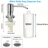 Kitchen Sink Countertop Press Pump Apparatus 350/500ml Stainless Steel Reusable Pump Head Extension Tube Liquid Bottle Sink Pump