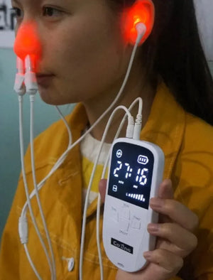 Portable Tinnitus Ear Laser Therapy 650nm Laser LLLT Irradiation Earplugs Otitis Media Deafness Nose Rhinitis SinusitisTreatment