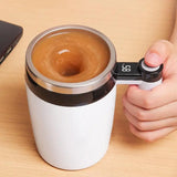 Automatic Stirring Cup Mug Rechargeable Portable Coffee Electric Stirring Stainless Steel Rotating Magnetic Home Drinking Tools