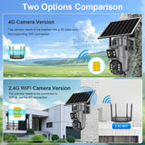 LS VISION UBOX Dual Lens 4G Camera Solar PIR Human Detection Night Vision Waterproof Wifi Security Camara 8MP 4K Battery IP Cam