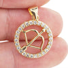 Lucky Zodiac Sign Pendant Charm Twelve Constellation Gold Plated Zircon Cancer Virgo Scorpio For Women DIY Necklace Fine Jewelry